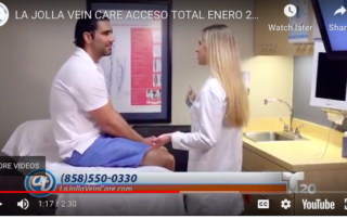 La Jolla Vein Care on Telemundo NBC 11 Dr. Lucas talks to patient