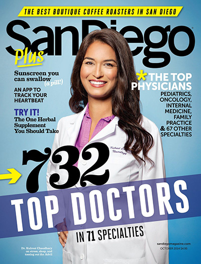 October 2014 Cover San Diego Magazine - Top Doctors Issue