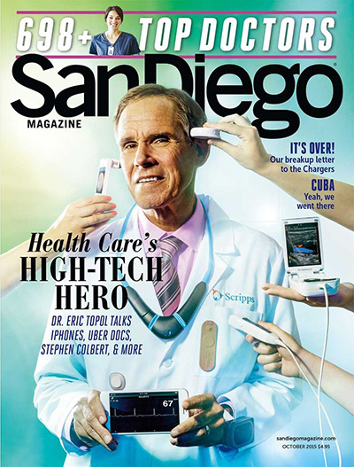 October 2015 Cover San Diego Magazine - Top Doctors Issue