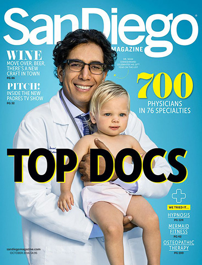 October 2016 Cover San Diego Magazine - Top Doctors Issue