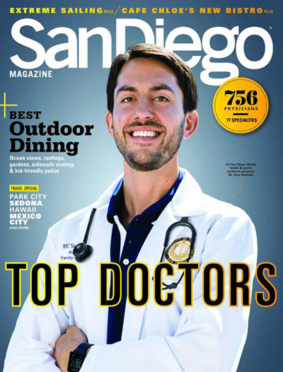 October 2017 Cover San Diego Magazine - Top Doctors Issue