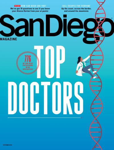 October 2019 Cover San Diego Magazine - Top Doctors Issue