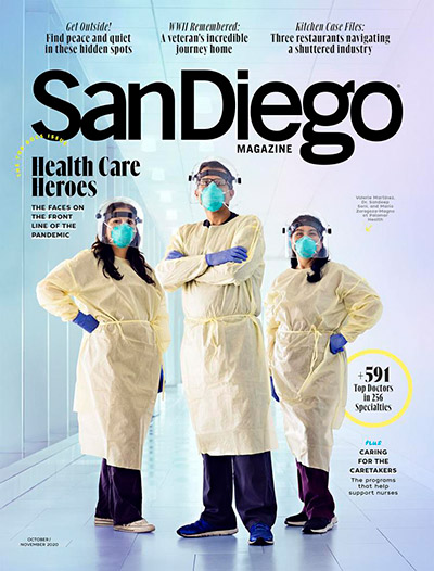 October 2020 Cover San Diego Magazine - Top Doctors Issue