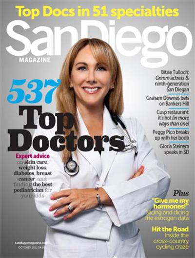October 2012 Cover San Diego Magazine - Top Doctors Issue