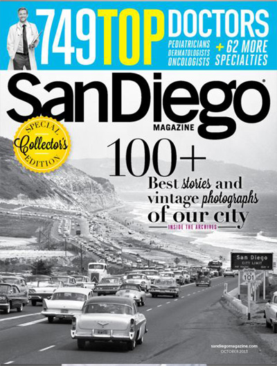 October 2013 Cover San Diego Magazine - Top Doctors Issue